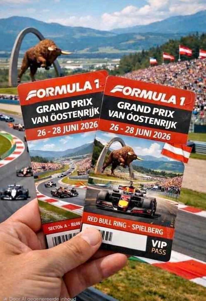 Weekend tickets F1 Grand Prix Oostenrijk, Tickets en Kaartjes, Twee personen
