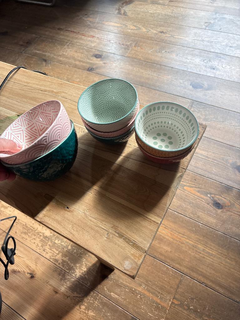 Schaaltjes 2 soorten, Ophalen, Glas, Overige stijlen, Schaal of Schalen