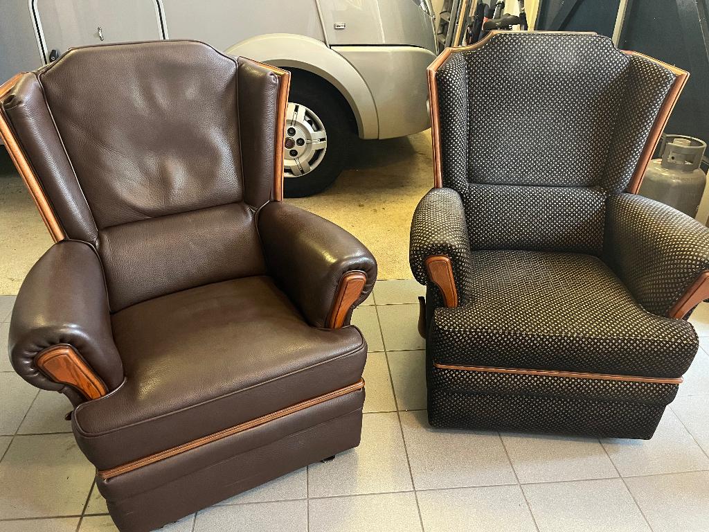 Relax Fauteuil Set, Huis en Inrichting, Fauteuils, Ophalen of Verzenden, Gebruikt, 75 tot 100 cm, 50 tot 75 cm