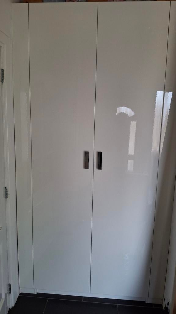 Ikea Pax Kast - Hoogglans Wit met Lades en Hangruimte, Huis en Inrichting, Kasten | Kledingkasten, Overige materialen, Gebruikt