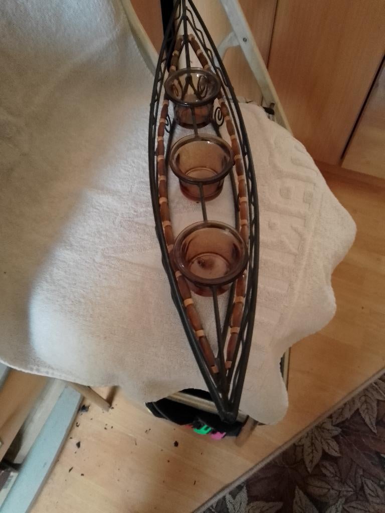 thelichtenboat met 3 vaken, Overige materialen, Bruin, Ophalen of Verzenden, Zo goed als nieuw