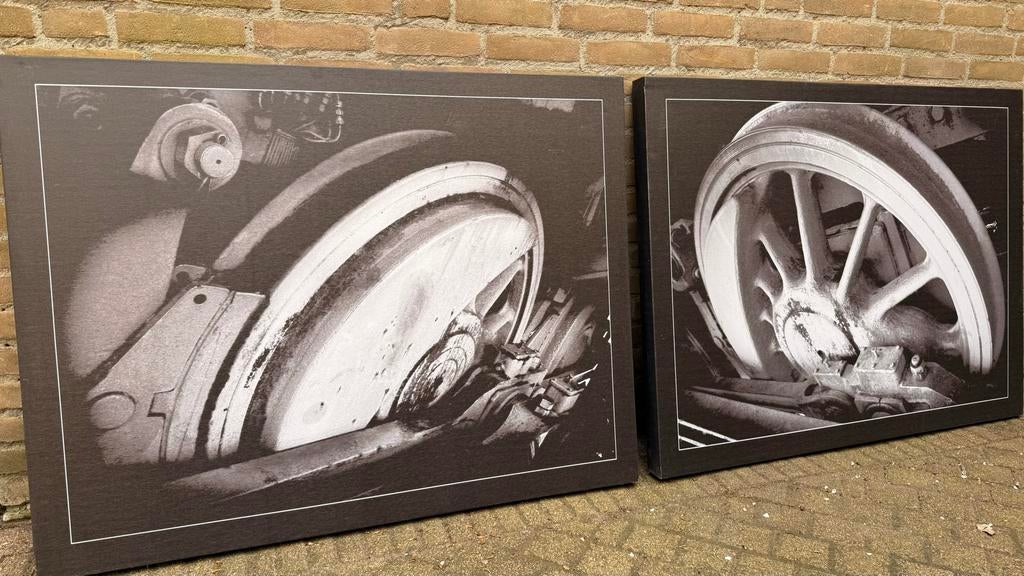 Foto's onderdelen van een stoomtrein, Antiek en Kunst, Kunst | Tekeningen en Foto's, Ophalen