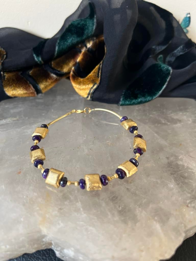 Sugiliet topkwaliteit beschermt geluk healing zeldzaam uniek, Met bedels of kralen, Paars, Nieuw, Ophalen of Verzenden