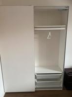 Ondiepe kledingkast ikea wit 150 breed x 200 hoog x 38 diep, Kunststof, 200 cm of meer, 150 tot 200 cm, Zo goed als nieuw