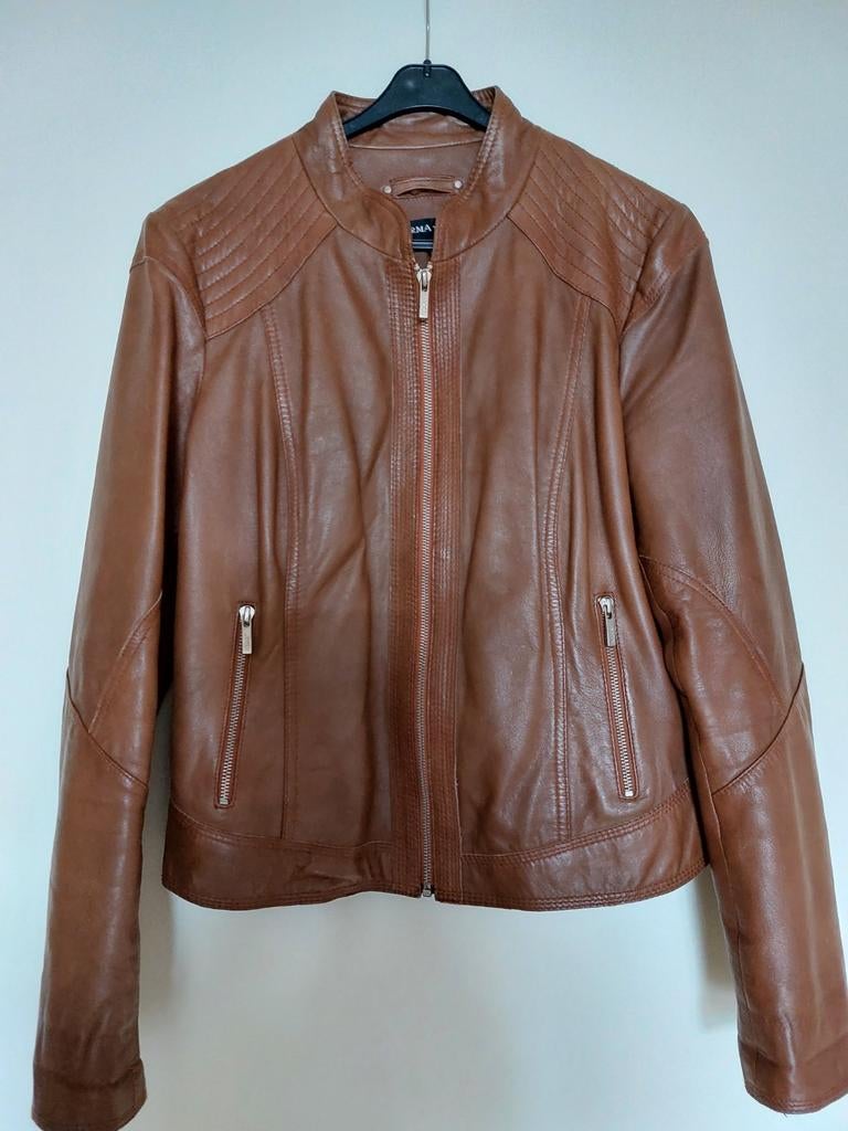 Leren jas van Arma, Maat 38/40 (M), Bruin, Arma, Ophalen of Verzenden