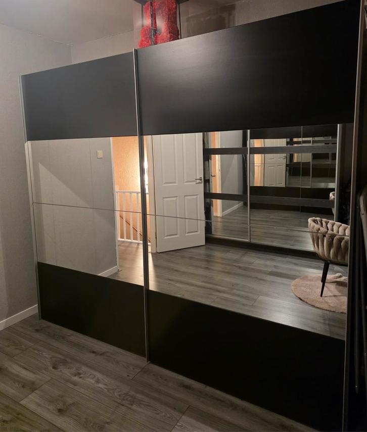 Mooie kledingkast van de Haco met spiegeldeuren, Huis en Inrichting, Kasten | Kledingkasten, 200 cm of meer, 50 tot 75 cm, Ophalen