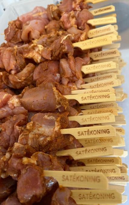 30000 sateprikkers met opschrift Satékoning, Ophalen, Nieuw