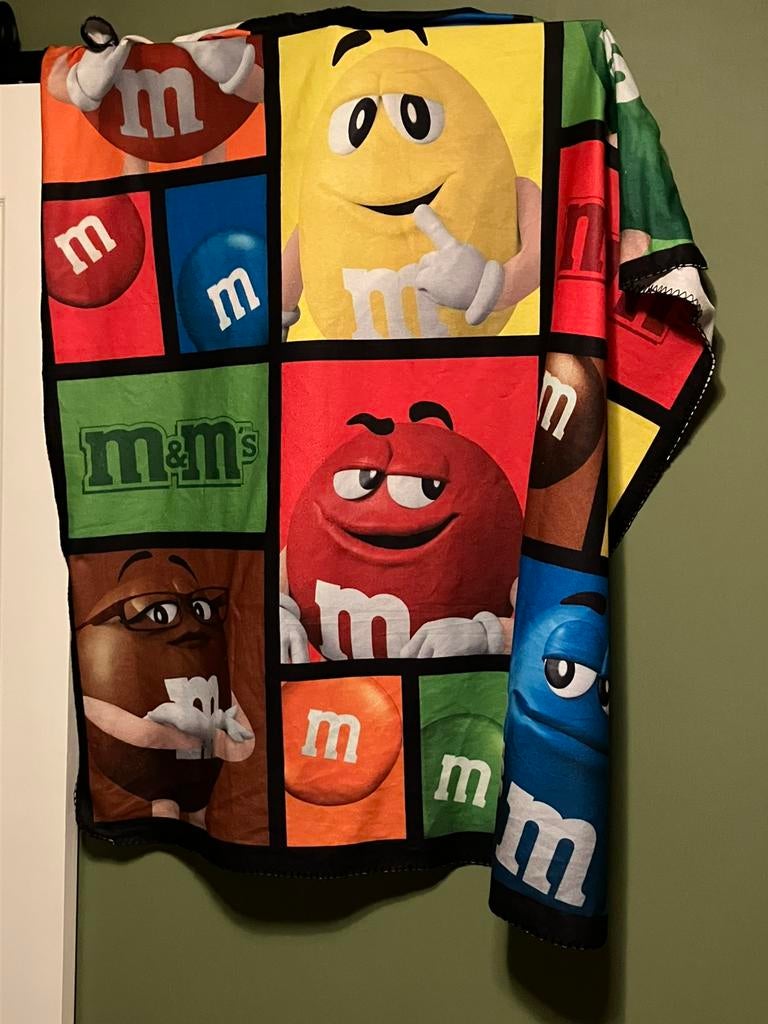 M&M s fleece deken, Ophalen of Verzenden, Zo goed als nieuw