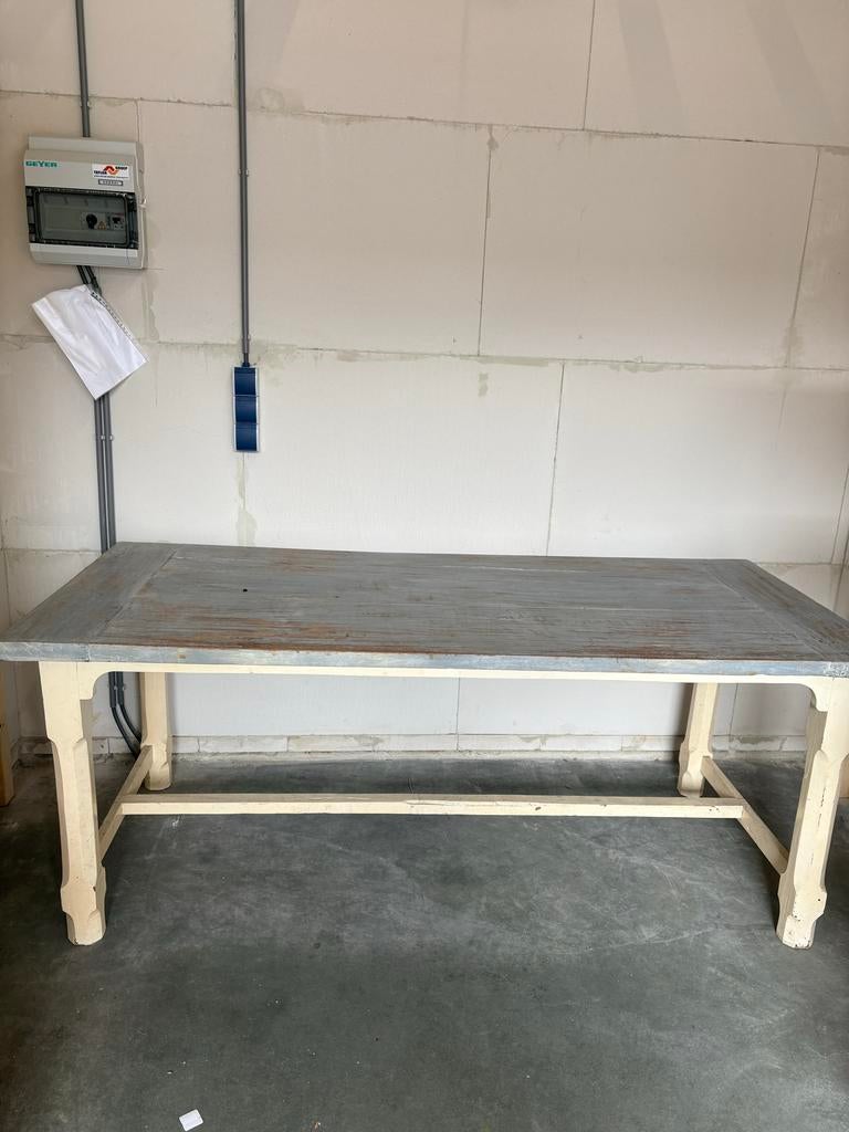 Solide eettafel, opknapper, Huis en Inrichting, Ophalen, Gebruikt, 50 tot 100 cm, Vijf personen of meer