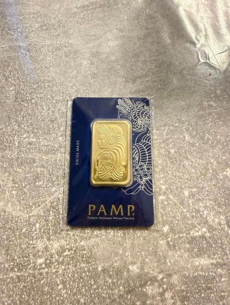 Pamp gold baar. Zie omschrijving, Verzenden, Goud