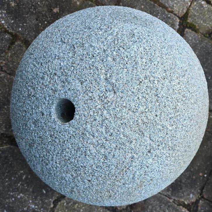 Loodzwaar granieten waterornament bol, Tuin en Terras, Waterpartijen en Fonteinen, Ophalen