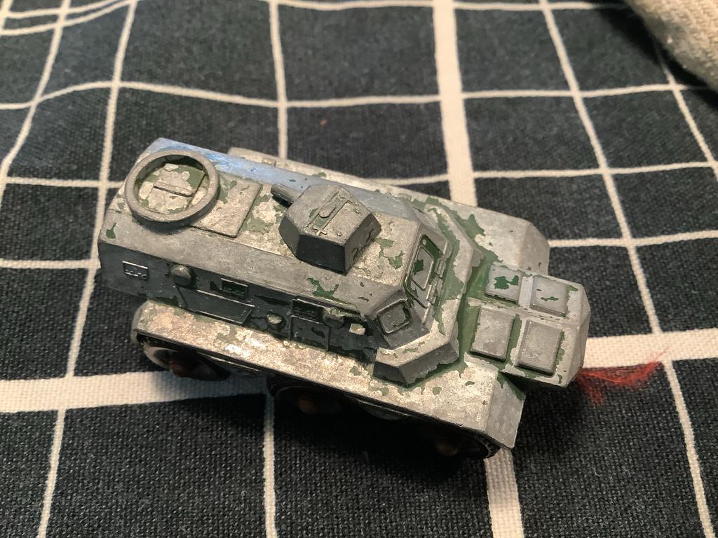Matchbox Lesney Saracen Personnel Carrier nr 54 grijs/groen, Ophalen, Gebruikt