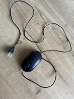 Bedrade USB optische muis – zwart, Computers en Software, Muizen, Rechtshandig, Muis, Gebruikt, Ophalen of Verzenden