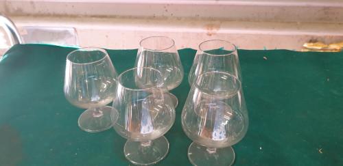 cognac glazen 5 stuks, Ophalen of Verzenden, 'T Olde Gre-j, Info@toldegrej.nl, Endepoelstraat 20f Didam