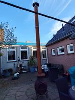 Rustieke gietijzeren buitenkachel met lange pijp, Tuin en Terras, Ophalen