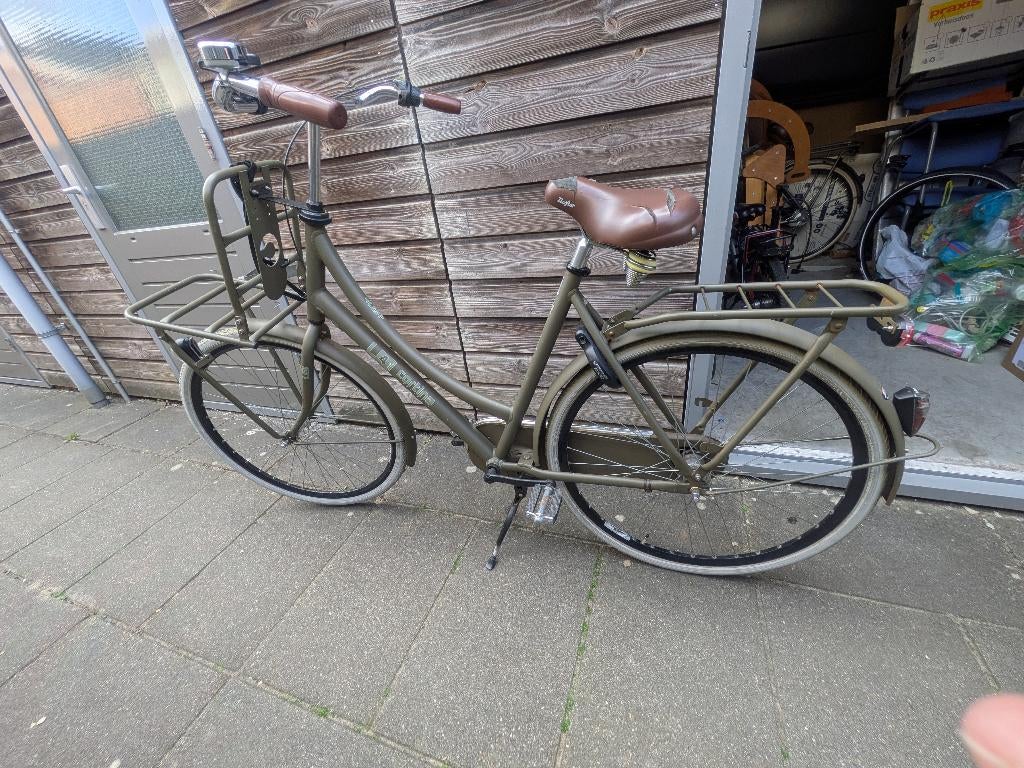 Cortina U4 Transport damesfiets — 3 versn, groen, Terugtraprem, Gebruikt, Versnellingen, 56 cm of meer