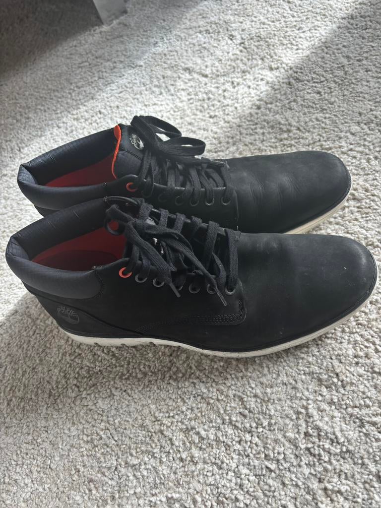 Timberland herenschoen mt 47,5, Zwart, Ophalen of Verzenden, Zo goed als nieuw, Veterschoenen