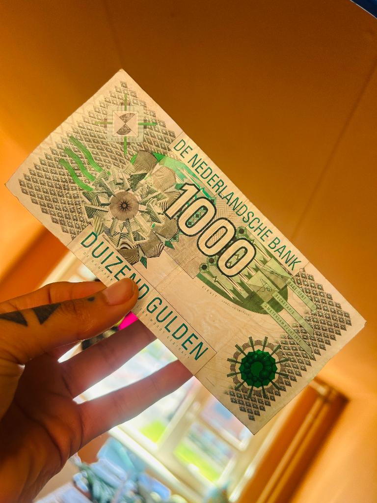 Biljet van 1000 gulden, Postzegels en Munten, Bankbiljetten | Nederland, Ophalen, 1000 gulden