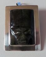 Koopje! Sterling zilver hanger/broche black onyx  aztec mask, Overige voorstellingen, Verzenden, Zo goed als nieuw, Met edelsteen