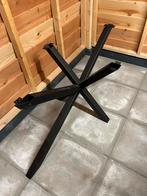 Zwart metalen tafelonderstel - Spinpoot, Tafelpoot, 50 tot 100 cm, Ophalen of Verzenden, Zo goed als nieuw