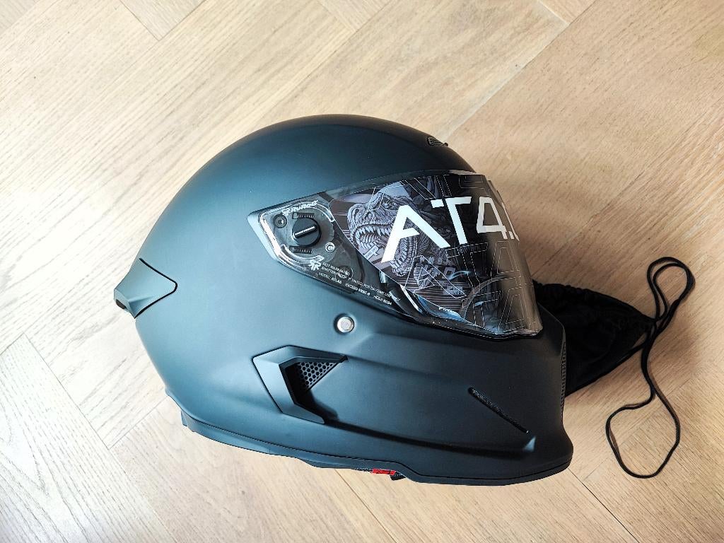 Ruroc Atlas 4.0 Carbon Core Black ML Medium Large, Motoren, Kleding | Motorhelmen, M, UK, Nieuw zonder kaartje, Ophalen