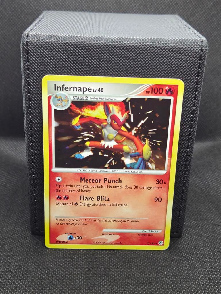 Infernape 5/130 holo Pokémon kaart, Ophalen of Verzenden, Gebruikt, Losse kaart