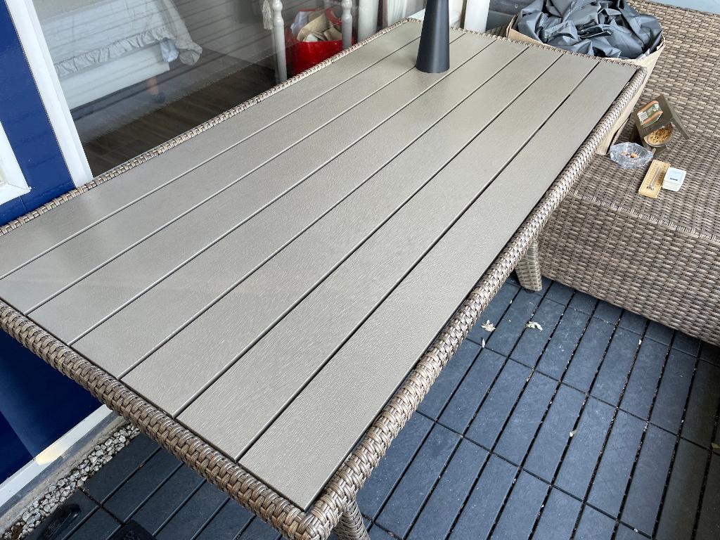 Tuintafel, Tuin en Terras, Tuintafels, Ophalen, Zo goed als nieuw, Ovaal, Aluminium
