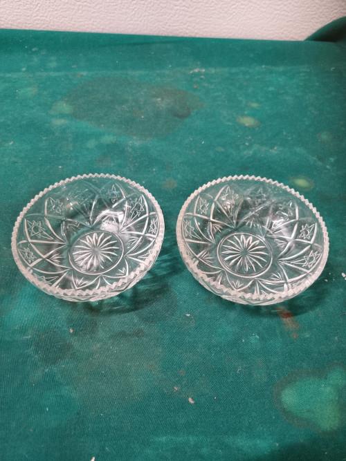 schaaltjes kristal ster van david 2 stuks vintage, Ophalen of Verzenden, 'T Olde Gre-j, Info@toldegrej.nl, Endepoelstraat 20f Didam