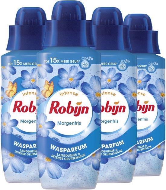 4 flessen Robijn Intense Wasparfum - Morgenfris, Verzenden