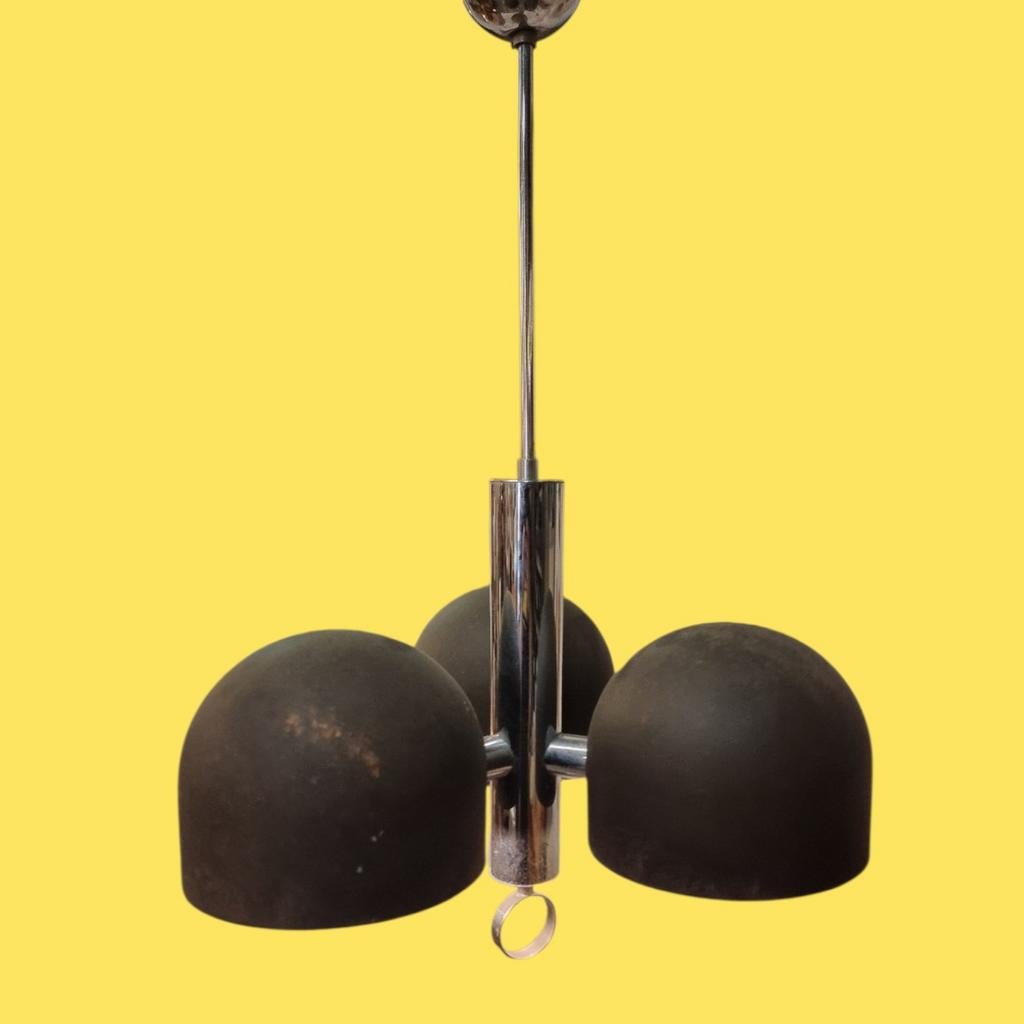 Vintage hanglamp jaren 70 Egon Hillebrand, Gebruikt, ,, Ophalen of Verzenden, ,