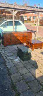 Dressoir Met salontafel afsluitbaar, Gebruikt, Met deur(en), Kersenhout, 150 tot 200 cm