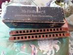 Chromatische Bas Harmonica van M. Hohner's, Ophalen of Verzenden, Gebruikt, Overige soorten, Met koffer of draagtas