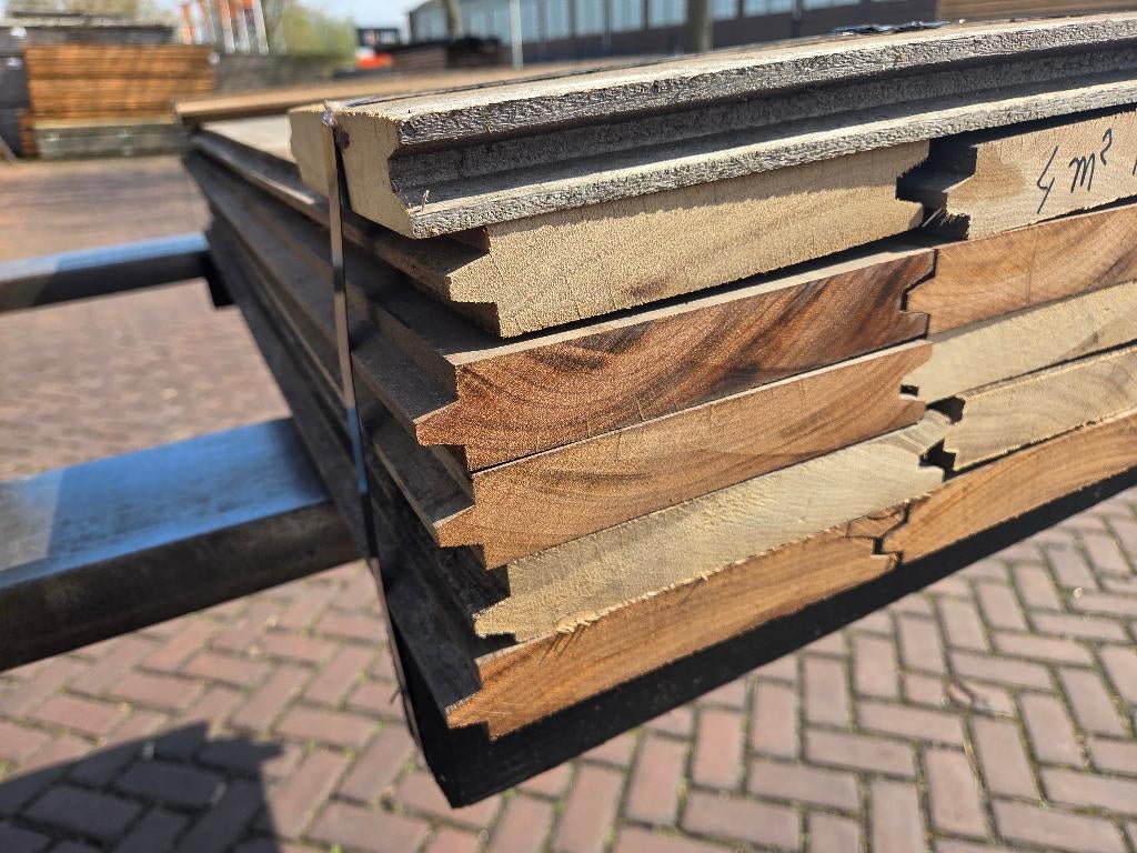 4 m2 hardhouten damwand / Extra goedkoop - nr: HP84, Tuin en Terras, Palen, Balken en Planken, Ophalen, Nieuw, Minder dan 180 cm