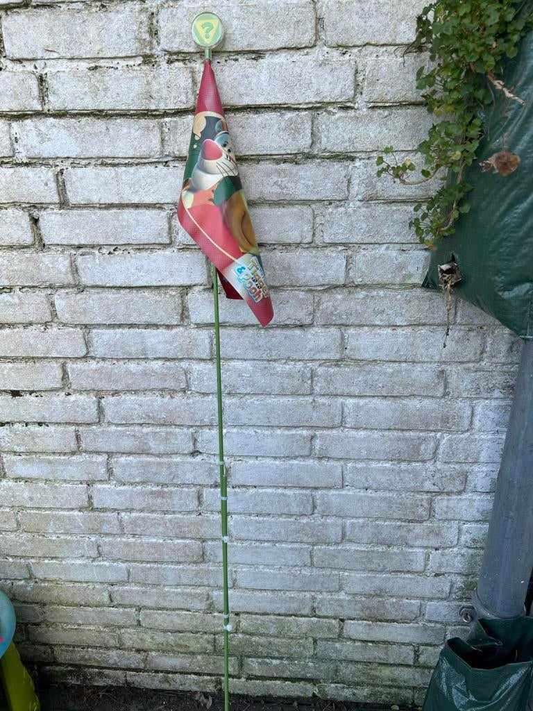Kinderfietsvlag met Teigetje en Winnie de Poeh, Ophalen, Gebruikt