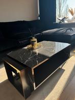Salontafel + tv meubel, Huis en Inrichting, Tafels | Salontafels, Ophalen, Overige materialen, Gebruikt, Zwart marmer
