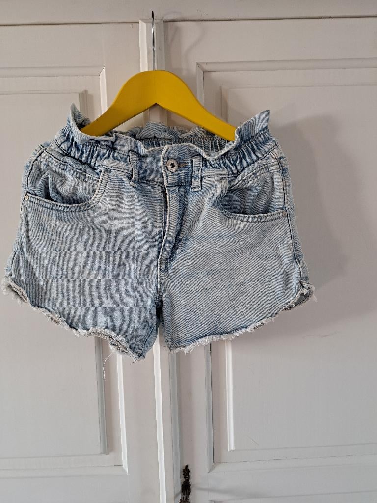 korte spijkerbroek (D-zine) 128/134, Kinderen en Baby's, Kinderkleding | Maat 128, Broek, Gebruikt, Meisje, D-Zine