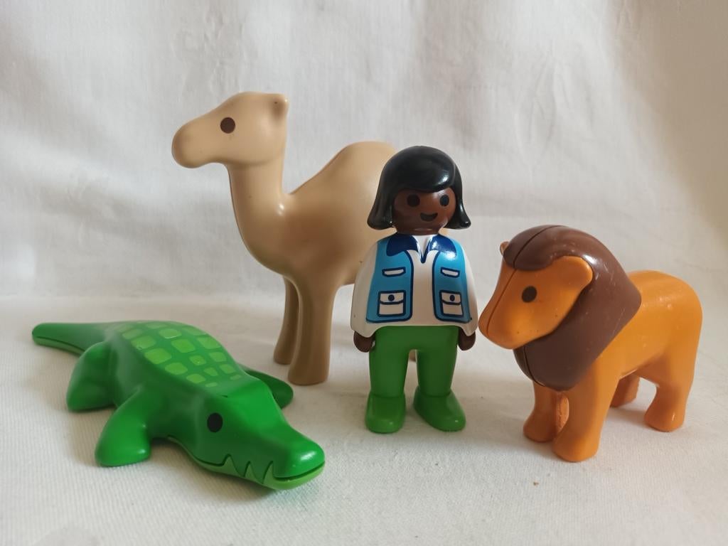 Playmobil 123 Wilde Dieren met dierenarts set 6744, Kinderen en Baby's, Speelgoed | Playmobil, Ophalen of Verzenden