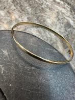 14k Gouden Gladde Slavenarmband, Sieraden, Tassen en Uiterlijk, Armbanden, Ophalen of Verzenden, Gebruikt, Goud