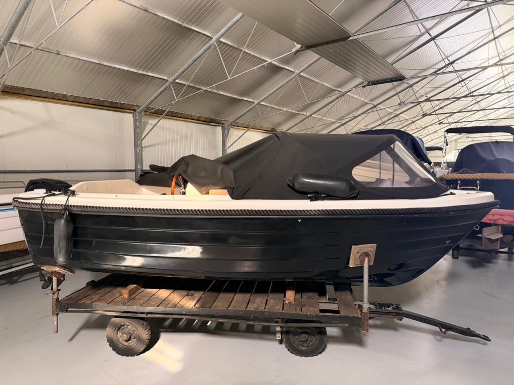 Sloep - Mythos 450 - incl. 15pk Mercury Motor, Ophalen, 10 tot 30 pk, Gebruikt, 3 tot 6 meter