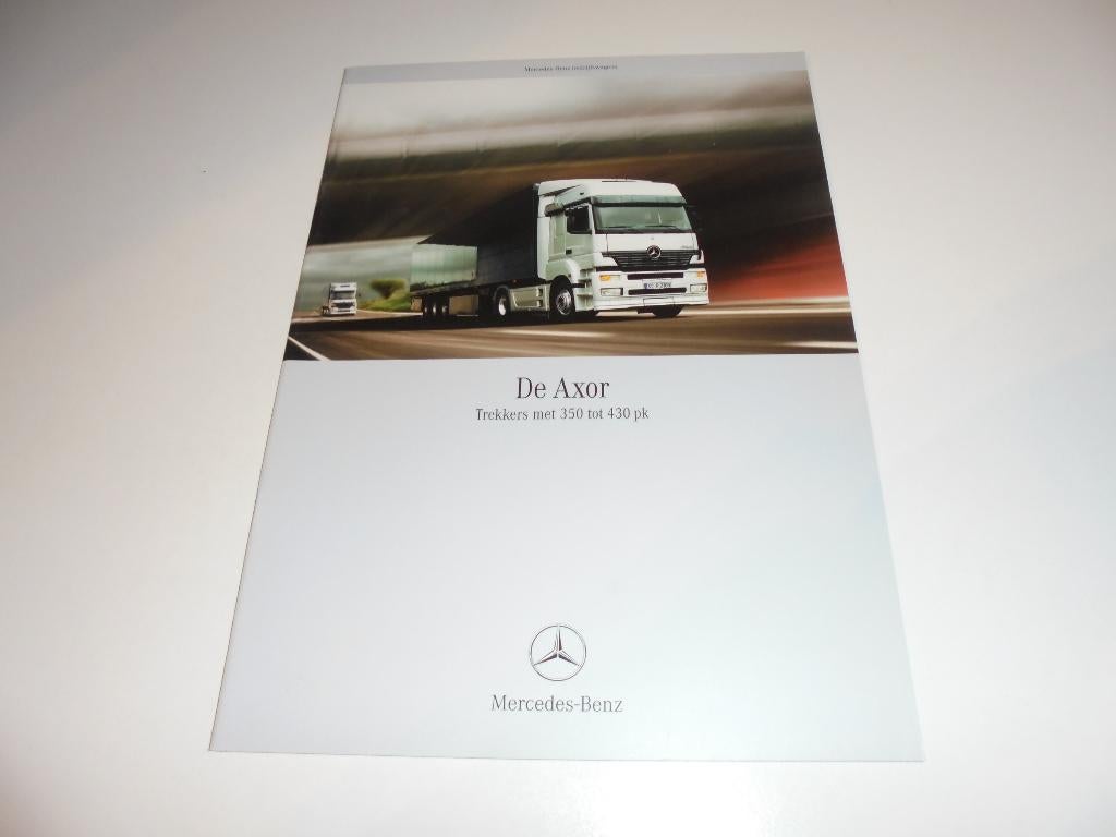 brochure Mercedes Axor trekkers 350-430 pk  2003, Boeken, Auto's | Folders en Tijdschriften, Ophalen of Verzenden, Nieuw, Mercedes