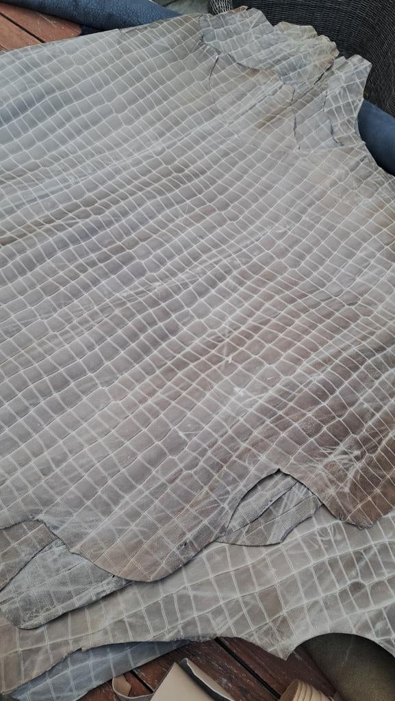 10 vellen geitenhuid met reliëfprint, Bruin, Leer of Kunstleer, Nieuw, Ophalen of Verzenden