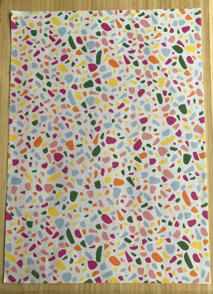 10 vellen vloeipapier gekleurde snippers, Ophalen of Verzenden, Nieuw