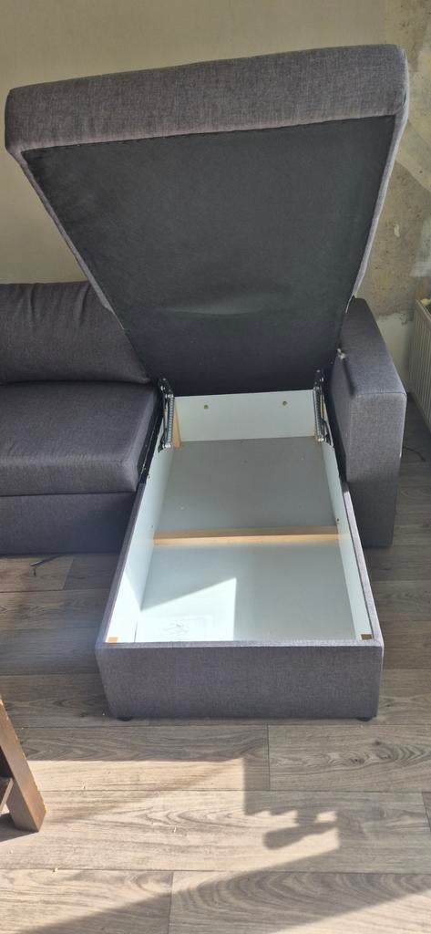 Slaapbank chaise lounge Marslev, Ophalen, Gebruikt, Tweepersoons, Grijs