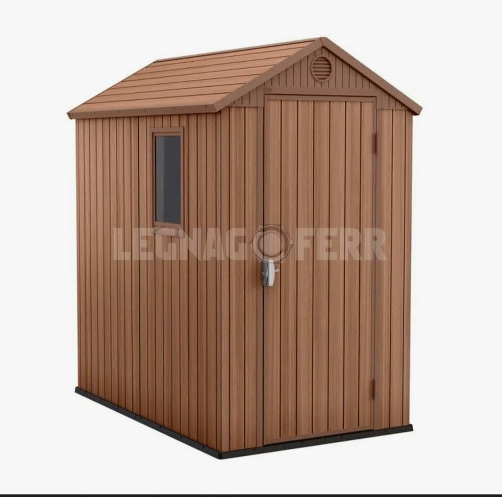 TE KOOP KETER TUİNHUİS, Kunststof, Minder dan 200 cm, 1 raam, Ophalen