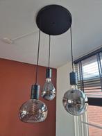 Hang lamp inclusief 3 grote bollen, Ophalen, Gebruikt, Glas, 75 cm of meer