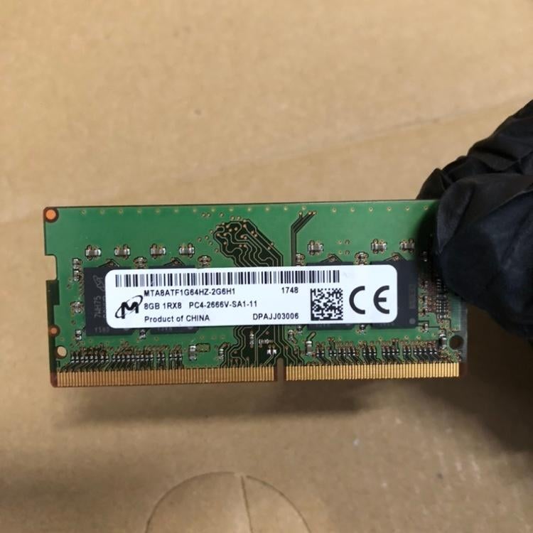 Micron 8GB 1RX8 PC4-2666V-SA1-11 MTA8ATF1G64HZ-2G6H1, Computers en Software, RAM geheugen, Gebruikt, 8 GB, Ophalen of Verzenden