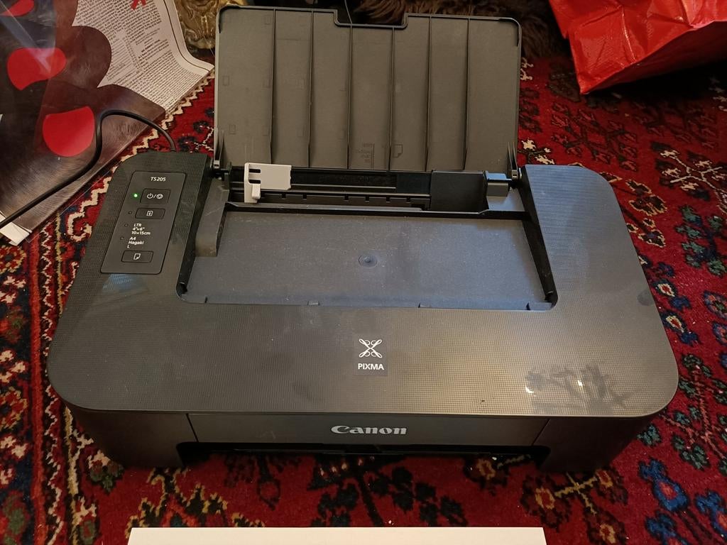 Canon PIXMA TS205 Printer  Werkend maar inkt bijna op, Computers en Software, Printers, Zo goed als nieuw, Printer, Inkjetprinter