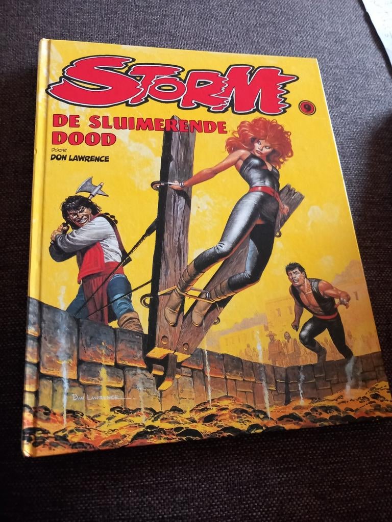 Storm 9. Hardcover. De sluimerende dood. Gesigneerd. 1982., Boeken, Stripboeken, Eén stripboek, Ophalen of Verzenden