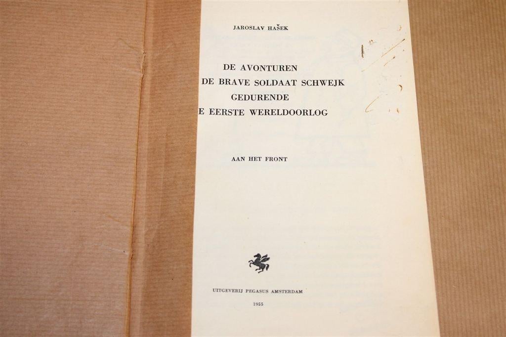 De Brave Soldaat Schwejk 2 — Hasek, Pegasus 1955 1e druk, Boeken, Ophalen of Verzenden, Gelezen