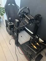 Complete Sim Racing Setup: Moza R9, Loadcell, Shifter, Rig, Ophalen, 1 speler, Racen en Vliegen, Zo goed als nieuw